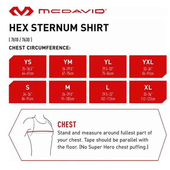 McDavid Youth Hex sternum padded tank white gray size XS - Picture 5 of 5